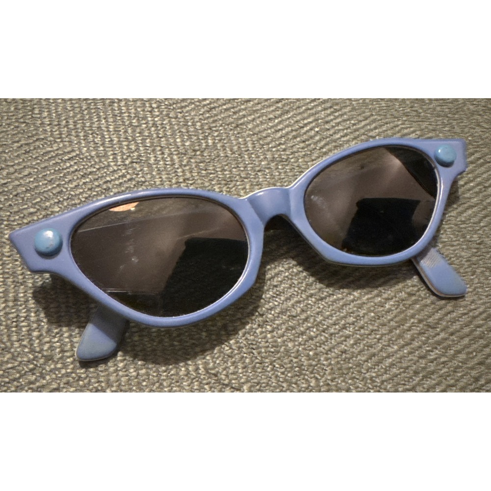 Vintage 50s Cat Eye Blue Sunglasses American Optical Barbie Eyeglasses AO